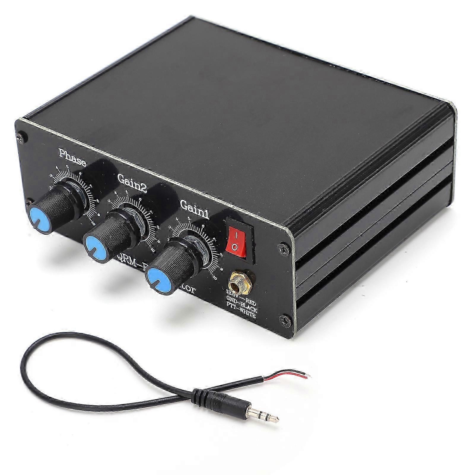 Aluminum Alloy QRM Eliminator XPhase 130 MHz HF Bands Radio Signal Receiver Builtin PTT Control