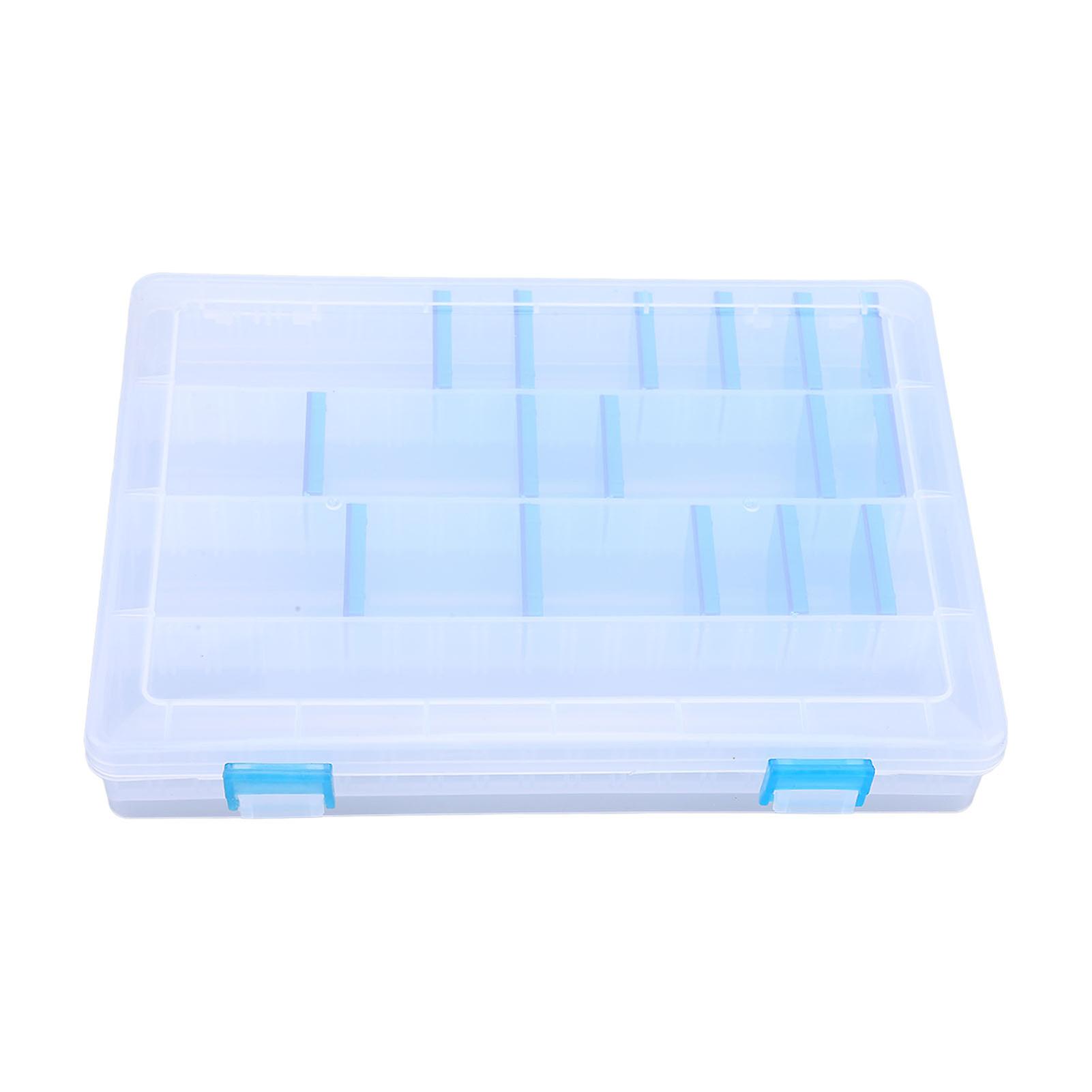 Fishhook Storage Box Plastic Clear Lightweight Fishing Tackle Storage Box with Inserts for Fishhook