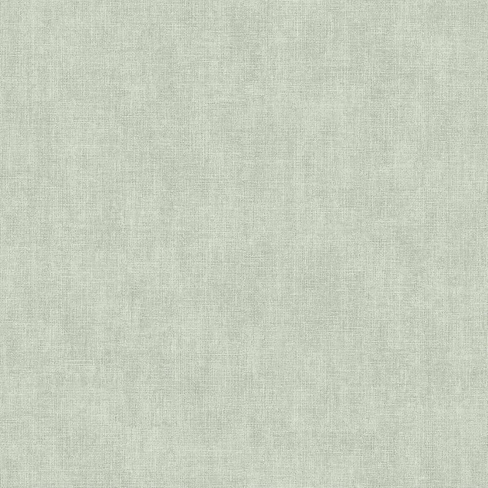Muriva Linen Texture Green Wallpaper