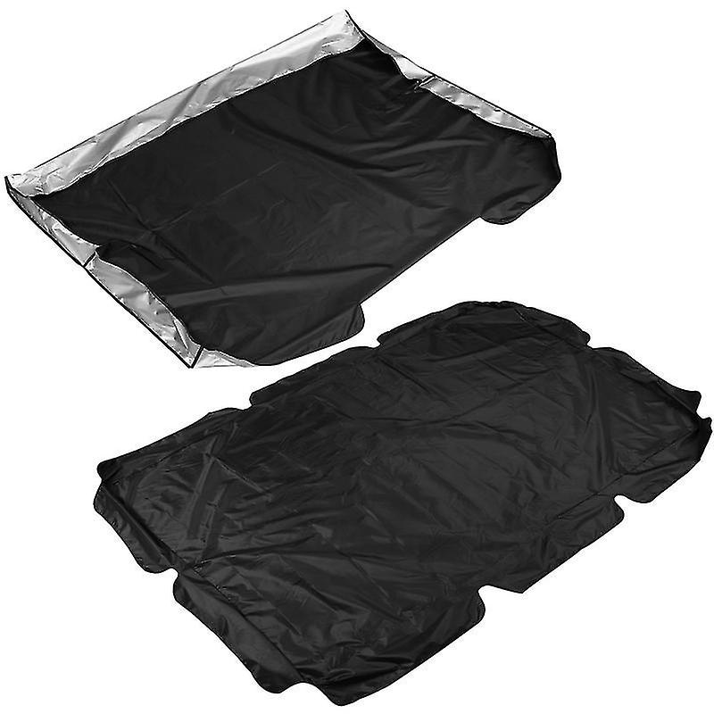 249X185 ס"מ שחור 2 אביזרי נדנדה למרפסת 1 סט כיסוי נדנדה עמיד למים הגנה מפני השמש עמיד לאבק C