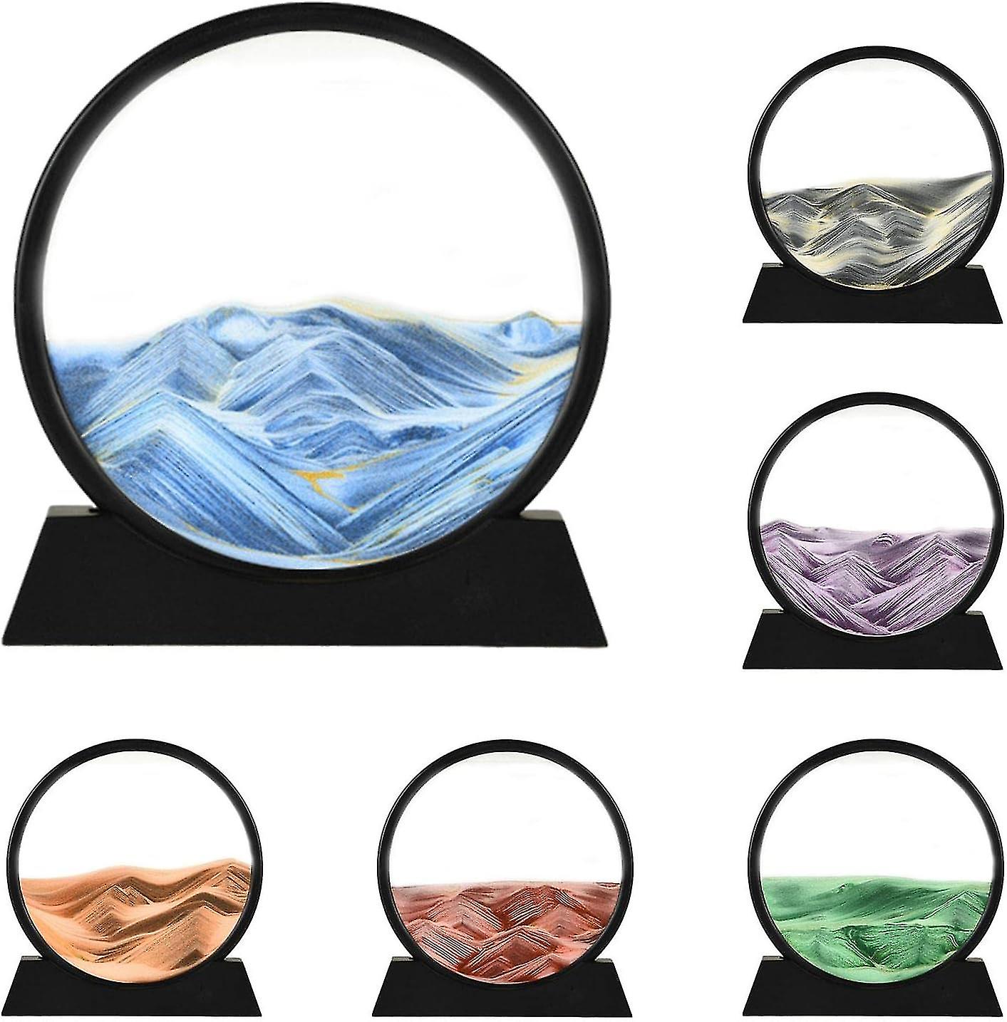Pohyblivý písek obrazy, 3D dynamický pohyblivý písek, tekoucí písek malba, pohyblivý písek umělecký obraz, domácí dekorace tekoucí písek rám rám dekor, vhodný