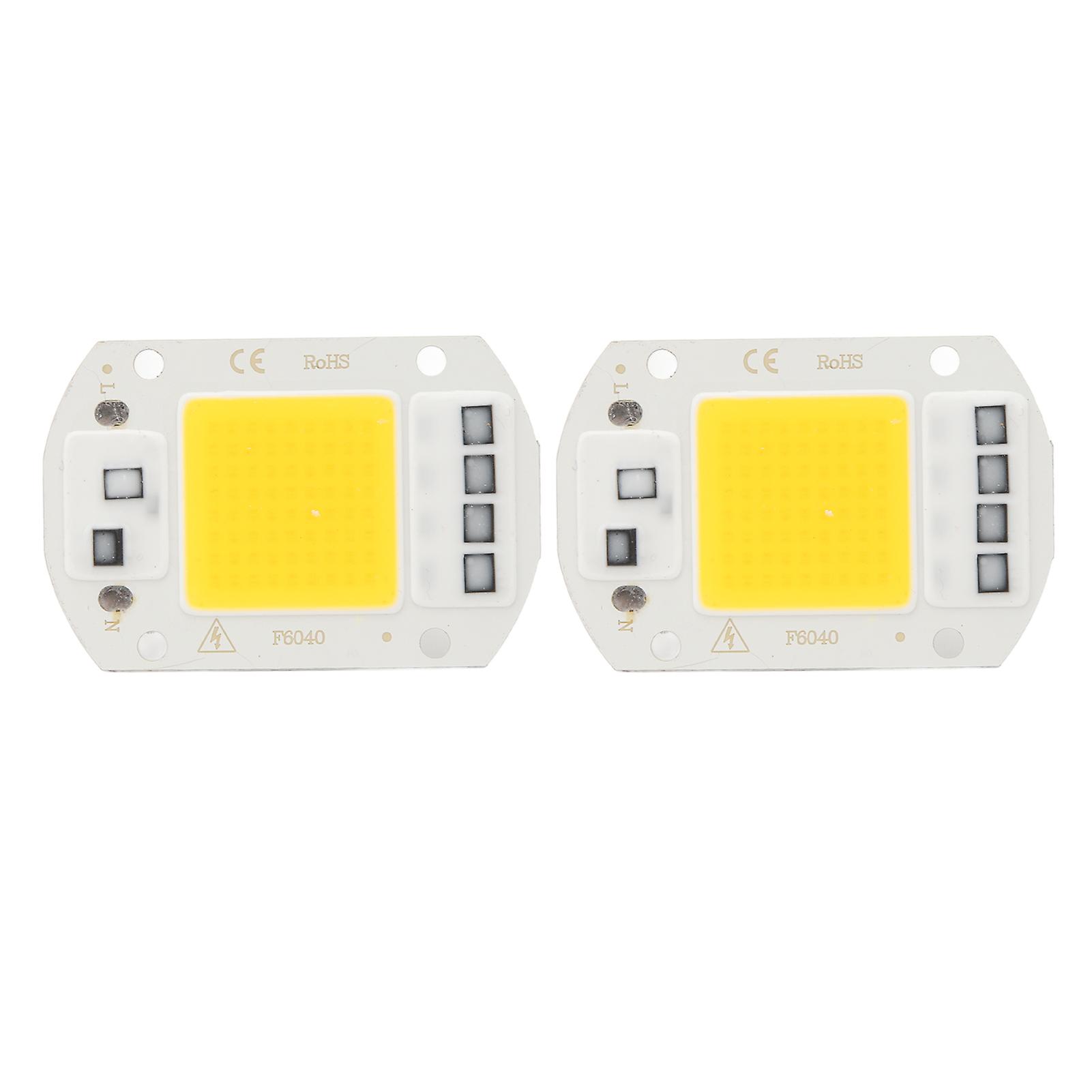 2 Pcs LED COB Chip High Power Driverless Integrated SMD Lamp Beads Light Efficient Flip COB Lamp Bead