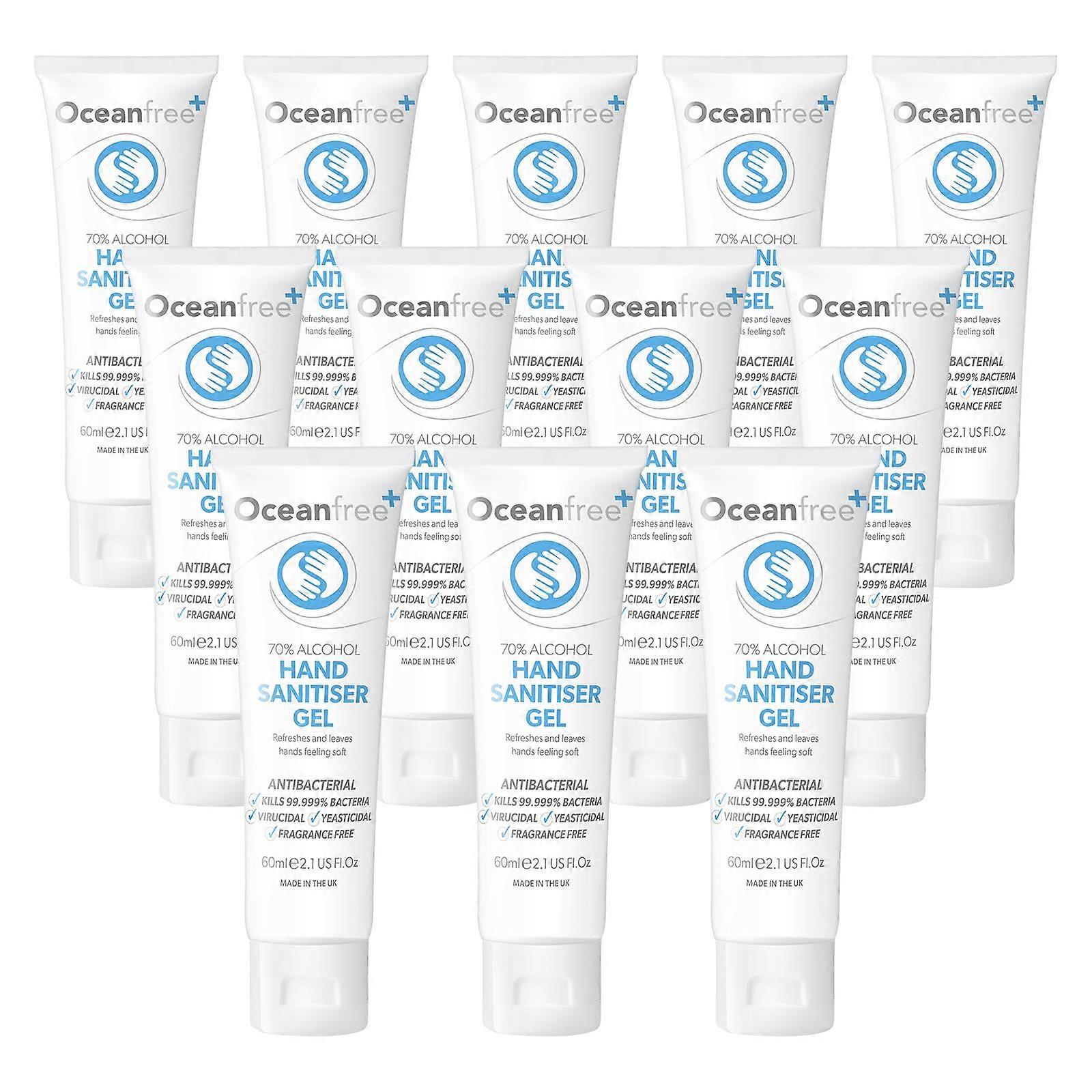 Ocean Free - Käsien desinfiointigeeli - 60ml x12