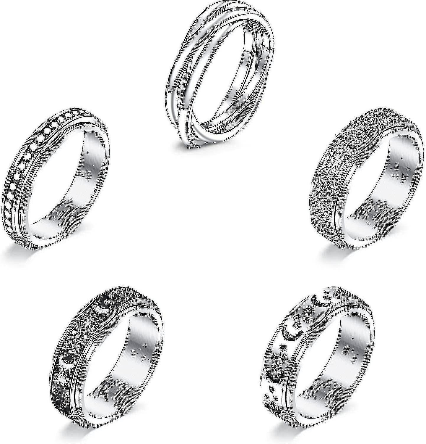 Fidget Ringer Angstring For kvinner Spinner Ring For Angst Fidget Angstring Fidget Ring Spinner Ring-dwdz