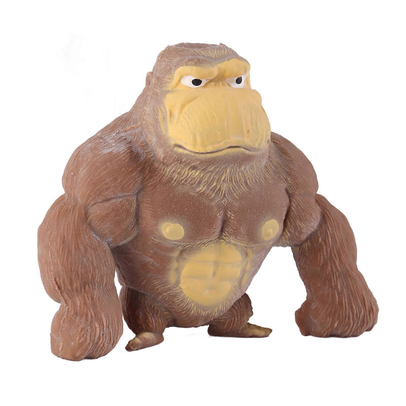 Monkey Relieving Toy Elastic Fun Anime Figure Doll Interesting Monkey Decompression Toy 