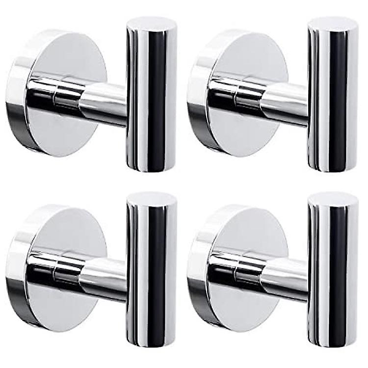 4Pcs Towel Hook, Bathroom Towel Hook Wall Hook, Coat Hook (bright)