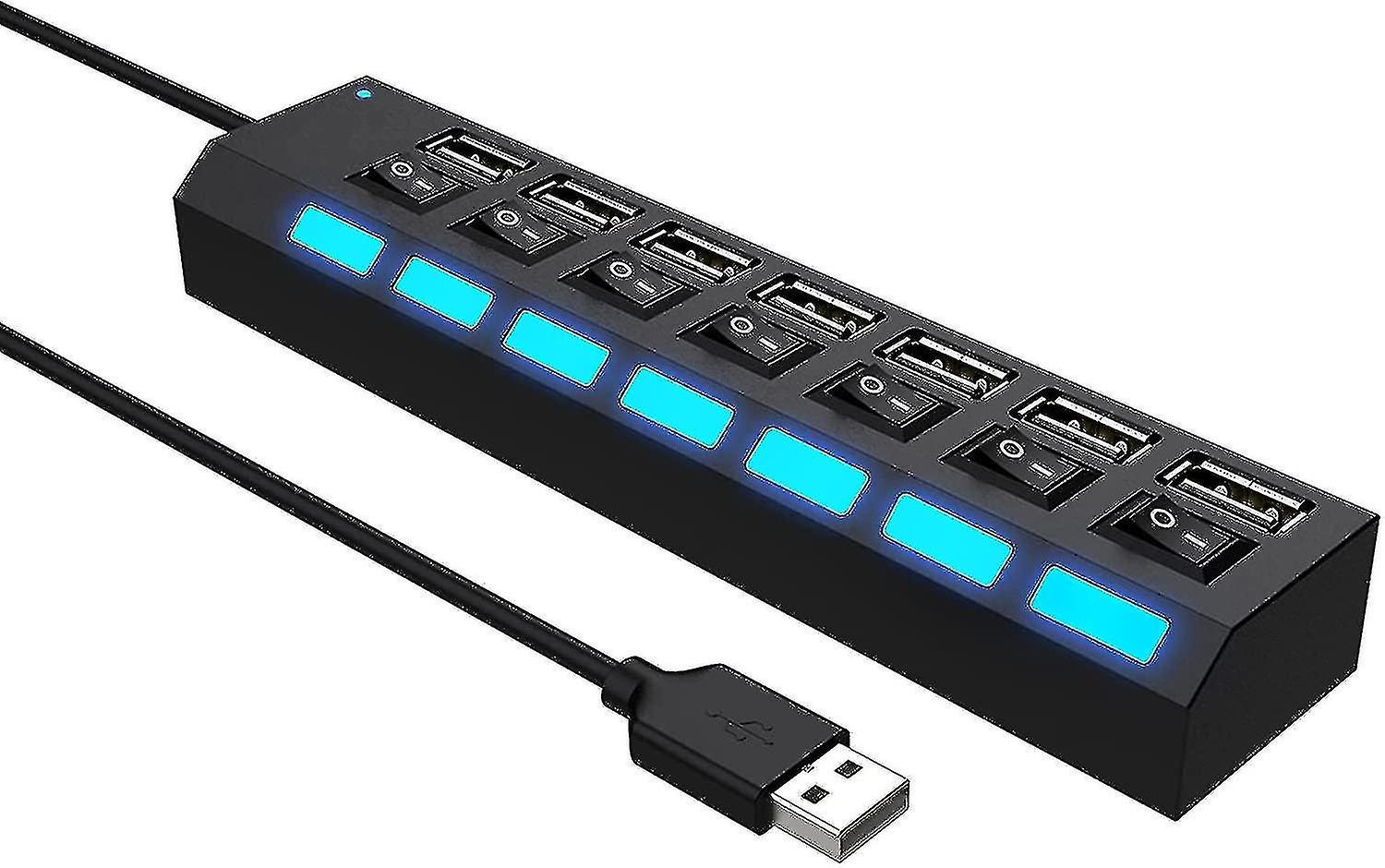 2023 New Usb 2.0 Hub, 7-port