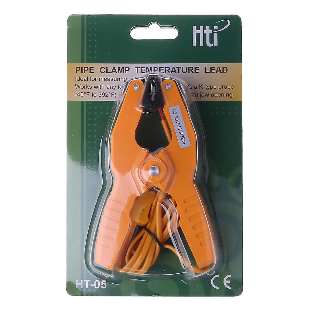 Type K Probe Thermocouple Temperature Clamp Lead Sensor Pipe Clamp Diagnostic