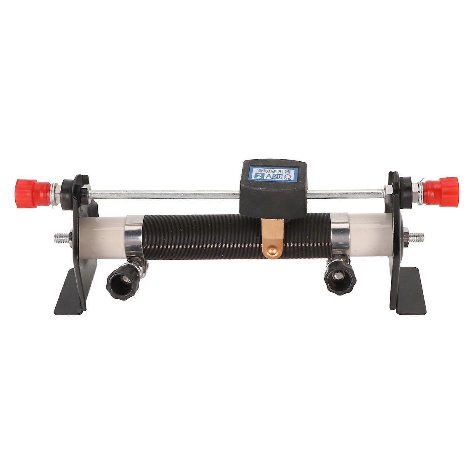 2A 20Ω Slide Rheostat Resistance Adjustable Physics Electrical Slide ...
