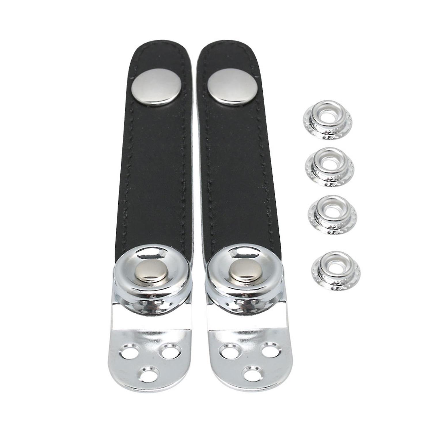 For 7.4cm PU Adjustable Bellows Strap 4 Buckle for Accordion Fixation WS5461
