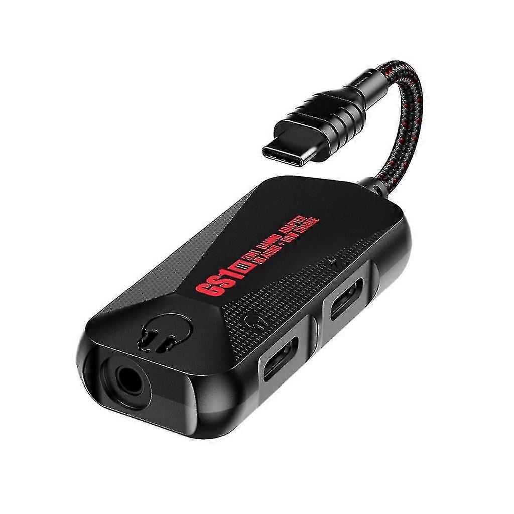 Gs1 Chicken Game Phone Sound Card 3 In 1 Mobile Phone Game Sound Card With Charger Adapter Usb-c Type-c To 3.5mm Charge