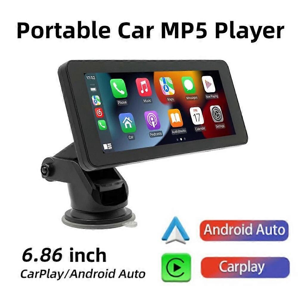 6.86 Inch HD Touch Screen Car MP5 Player Wireless Carplay Android Auto Bluetooth~compatible Portable Car Stereo Built~in Speaker FN9U0136