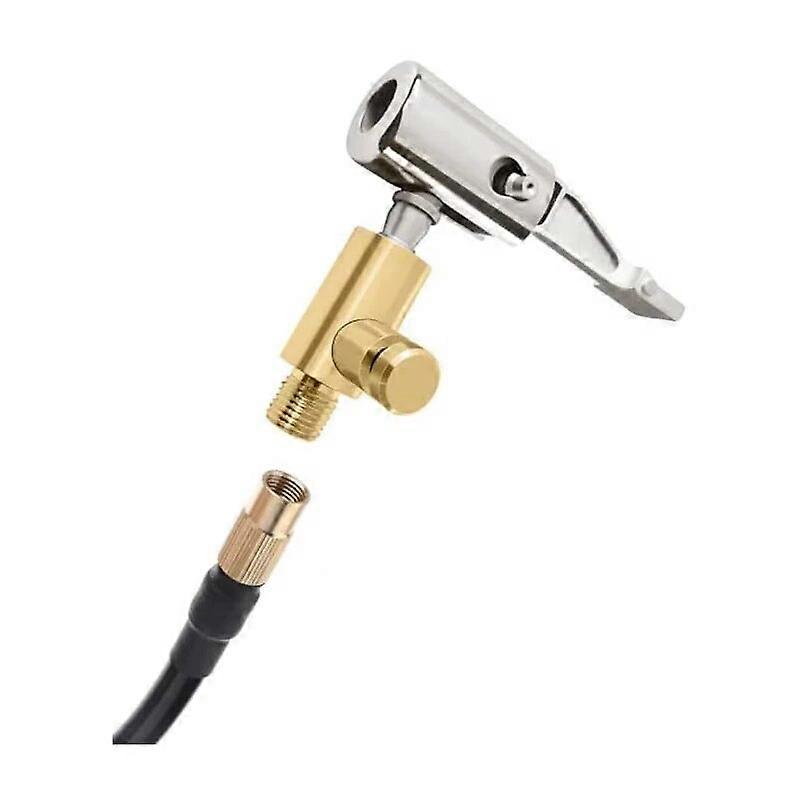 Tire Nozzle For Car Pump Tip Tyre Valve Tire Inflation Valve Connector Clip~on Adapter Accessories Clip Type Nozzle Conversion ST1M001