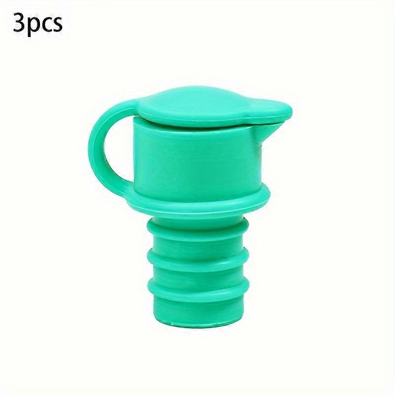3-Piece Silicone Wine & Beer Bottle Stoppers - Creative Kitchen Seal For Freshness Preservation