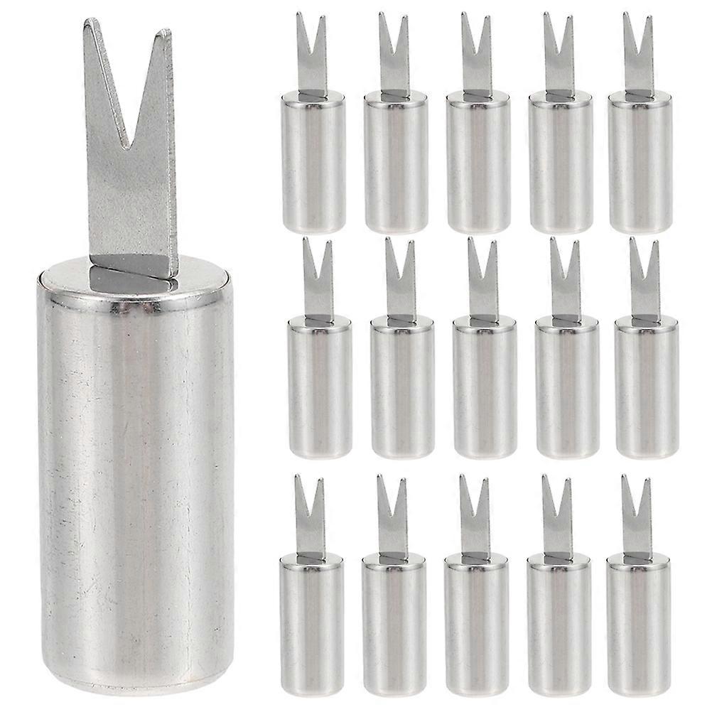 20Pcs Stainless Steel Corn Skewers Multi-function Corn Forks Professional BBQ Forks BBQ Accessory