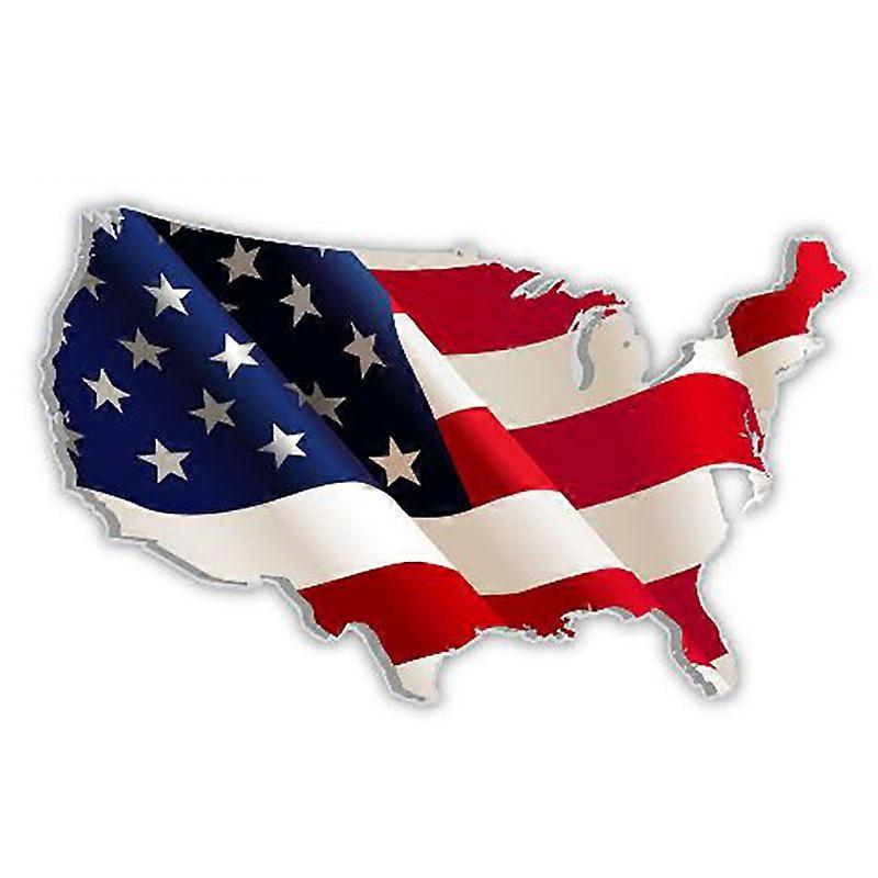 USA Shield Captain America Style Vinyl Decal – Made In USA – Car Truck Window
