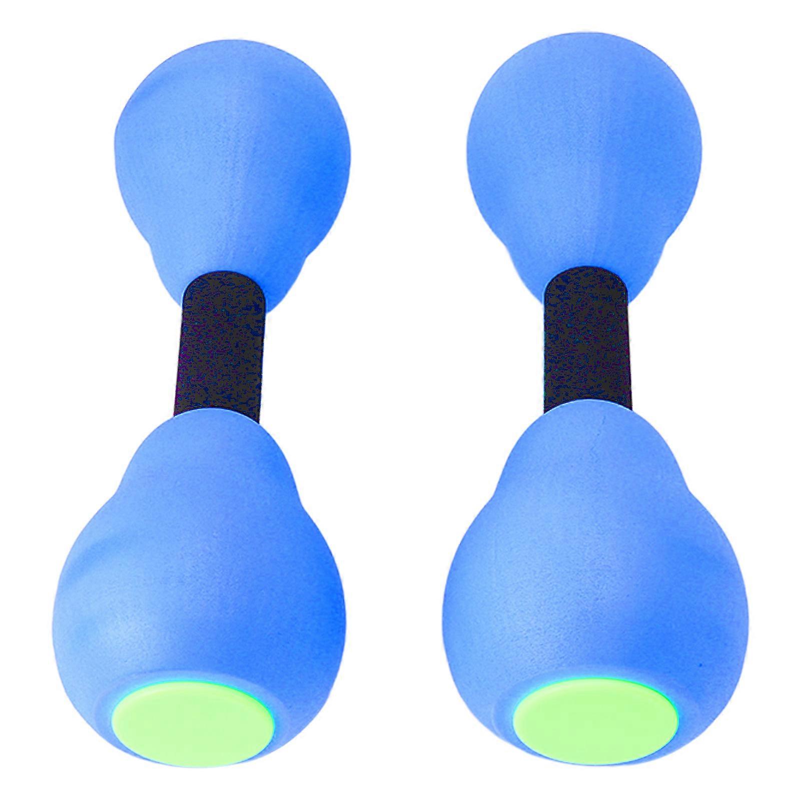 Women Aquatic Dumbbells Floating Muscle Building Quickly Drying Water Weights For Fitness Blue