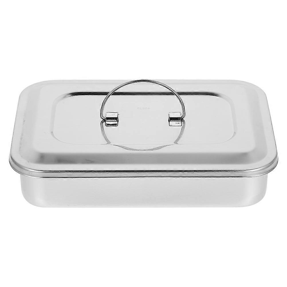 Stainless Steel Disinfection Square Box Sterilization Tray Sterilizer with Lid