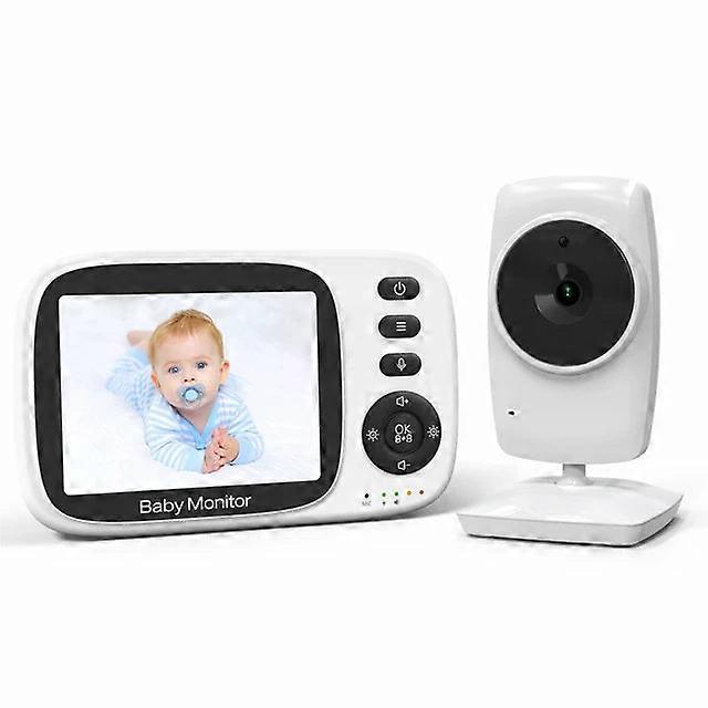 Wireless Baby Camera Monitor - 3.2 Inch Tft Lcd Screen, Two-way Talk, Room Temperature Detection