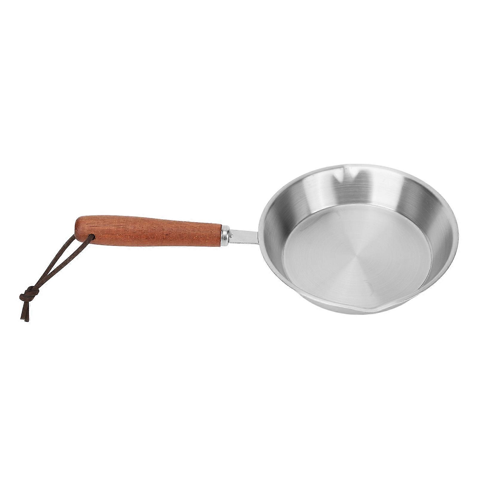Stainless Steel Frying Pan Non Stick Egg Pan Fry Pan for Household Restaurant Induction Cooker 6.3 Inch