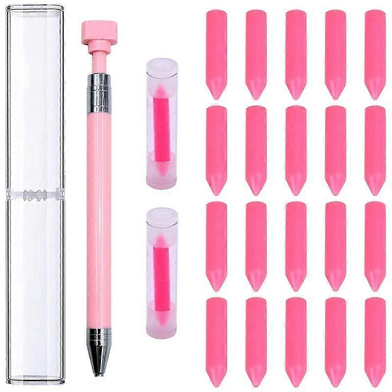 Pens Kit, 2Pcs Wax Pen with 32Pcs Wax (Pink) accessories