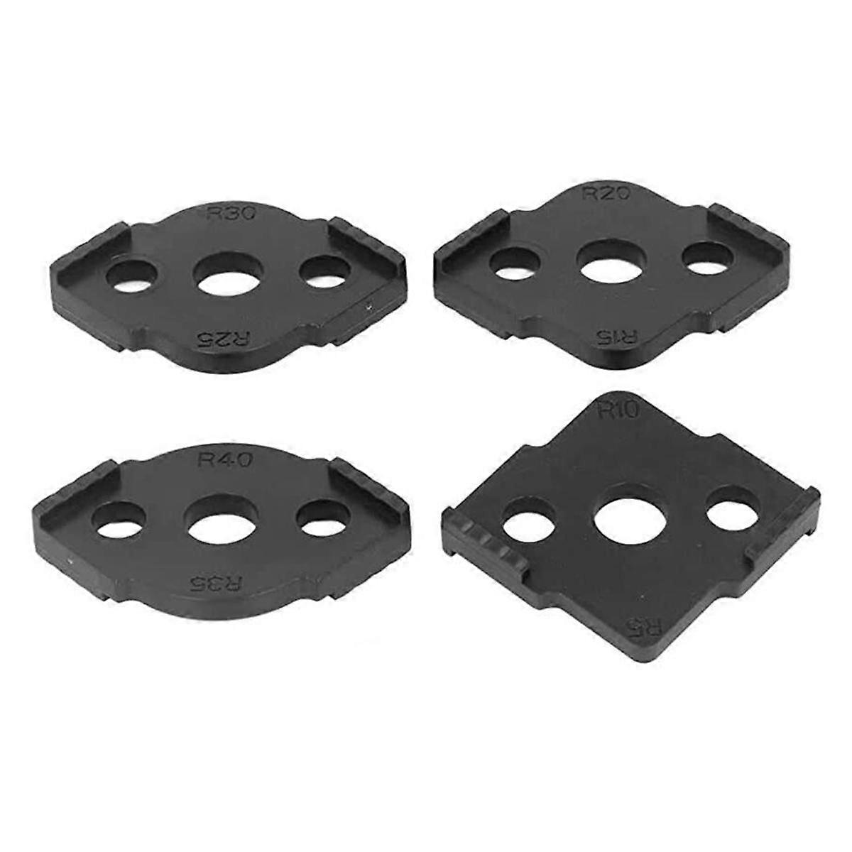 Radius Clamp Router Mal Corner Radius Router Mal for trebearbeiding ruting, 4stk