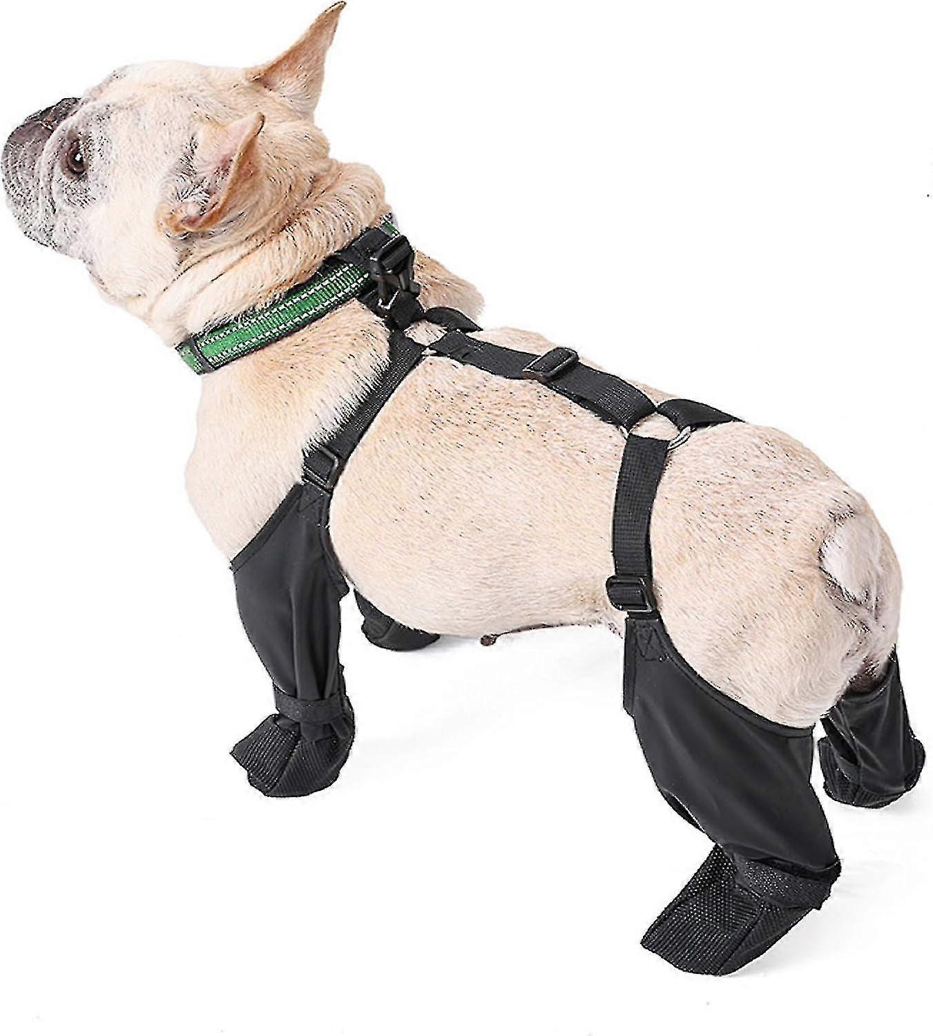 屋外犬用ブーツ足プロテクター、雪雨用滑り止め防水犬用シューズ、屋外ウォーキング用犬用サスペンダーブーツ