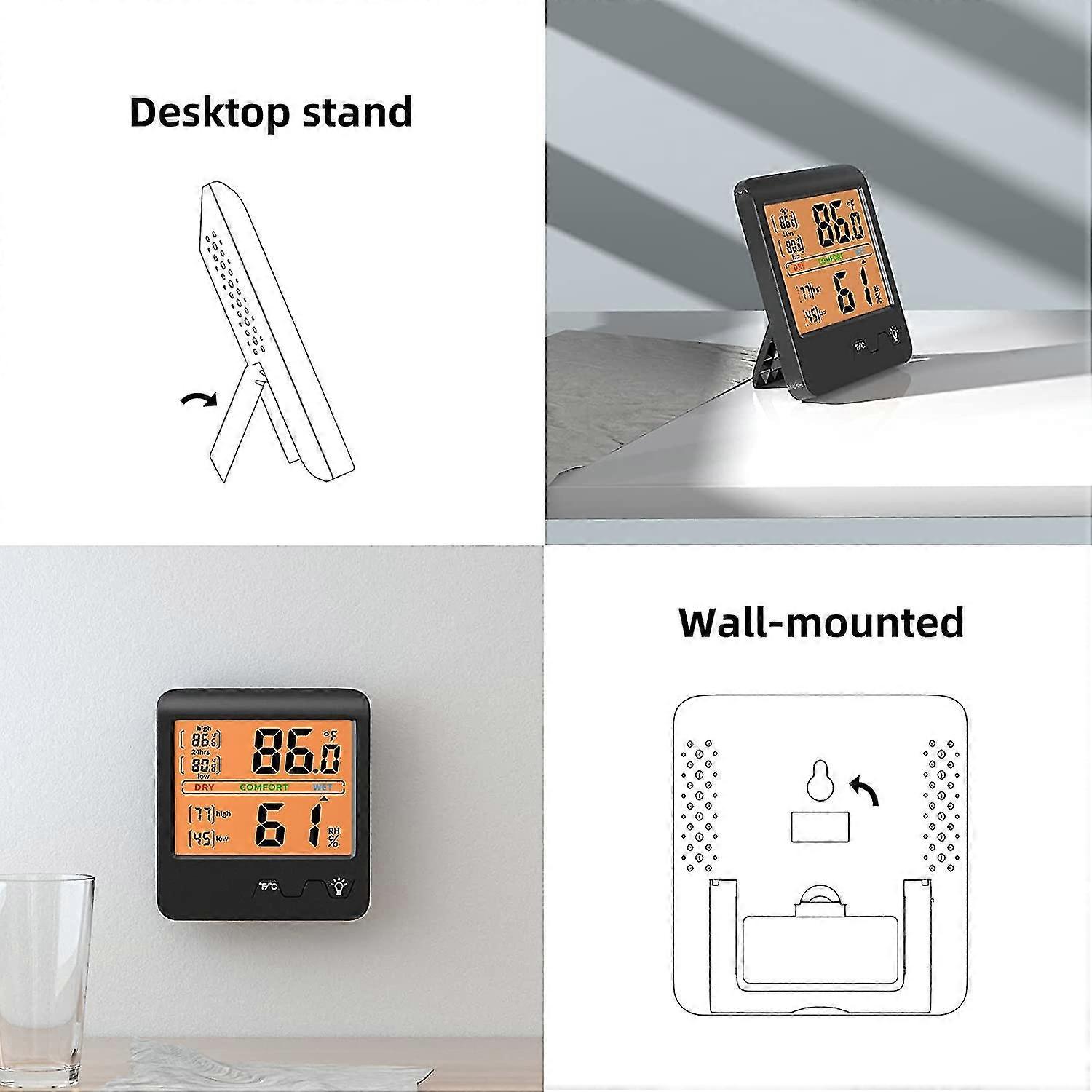 For 2024 Digital Hygrometer Indoor Thermometer And Hygrometer - Display Indicator Room Thermometer, Hygrometer