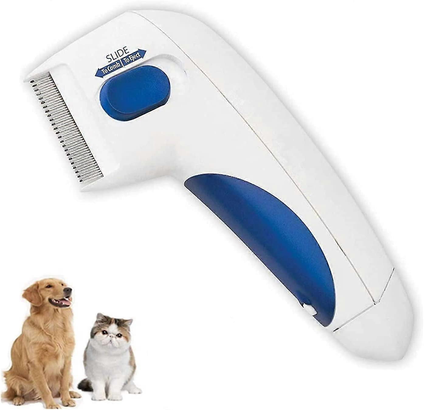 Electric Flea Comb For Pets, Electric Comb For Cleaning Pets With Lice, Electric Comb For Dogs And Cats To Remove Fleas And Ticks. - -
