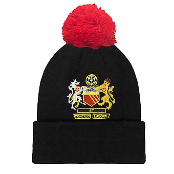 Fan Originals Beanie Bobble Hat Manchester Crest in United Colours
