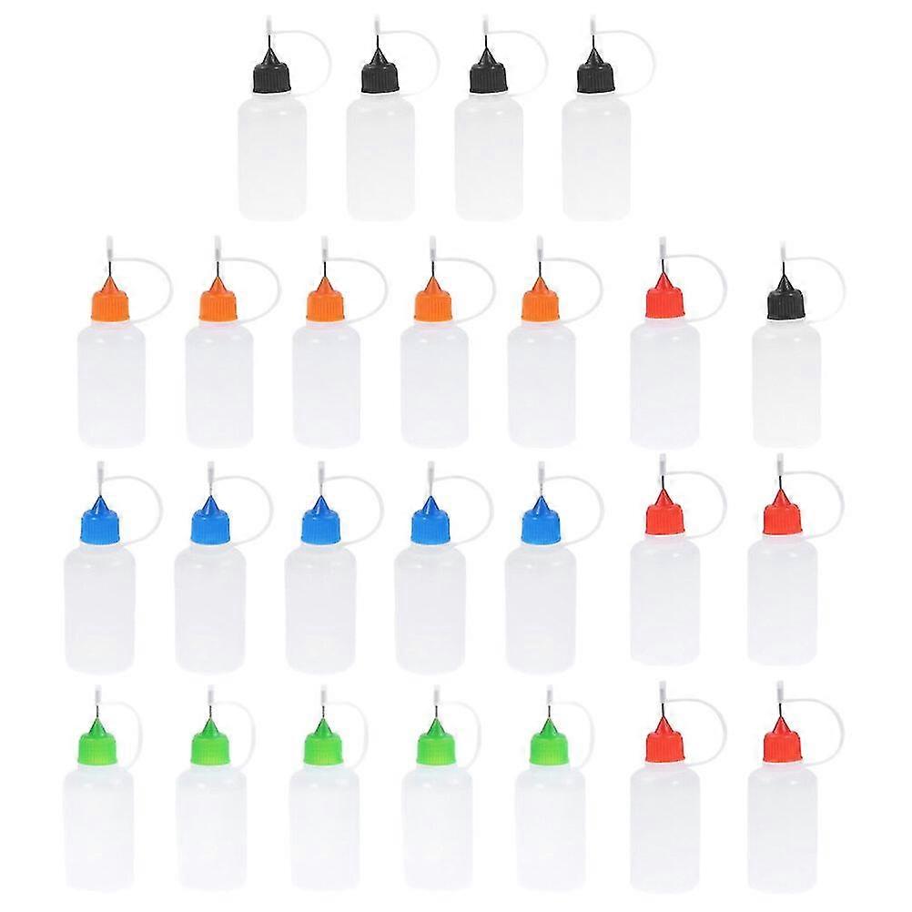 25pcs Needle Tip Glue Bottles Paint Squeeze Bottles Diy Paint Bottles Pigment Containers