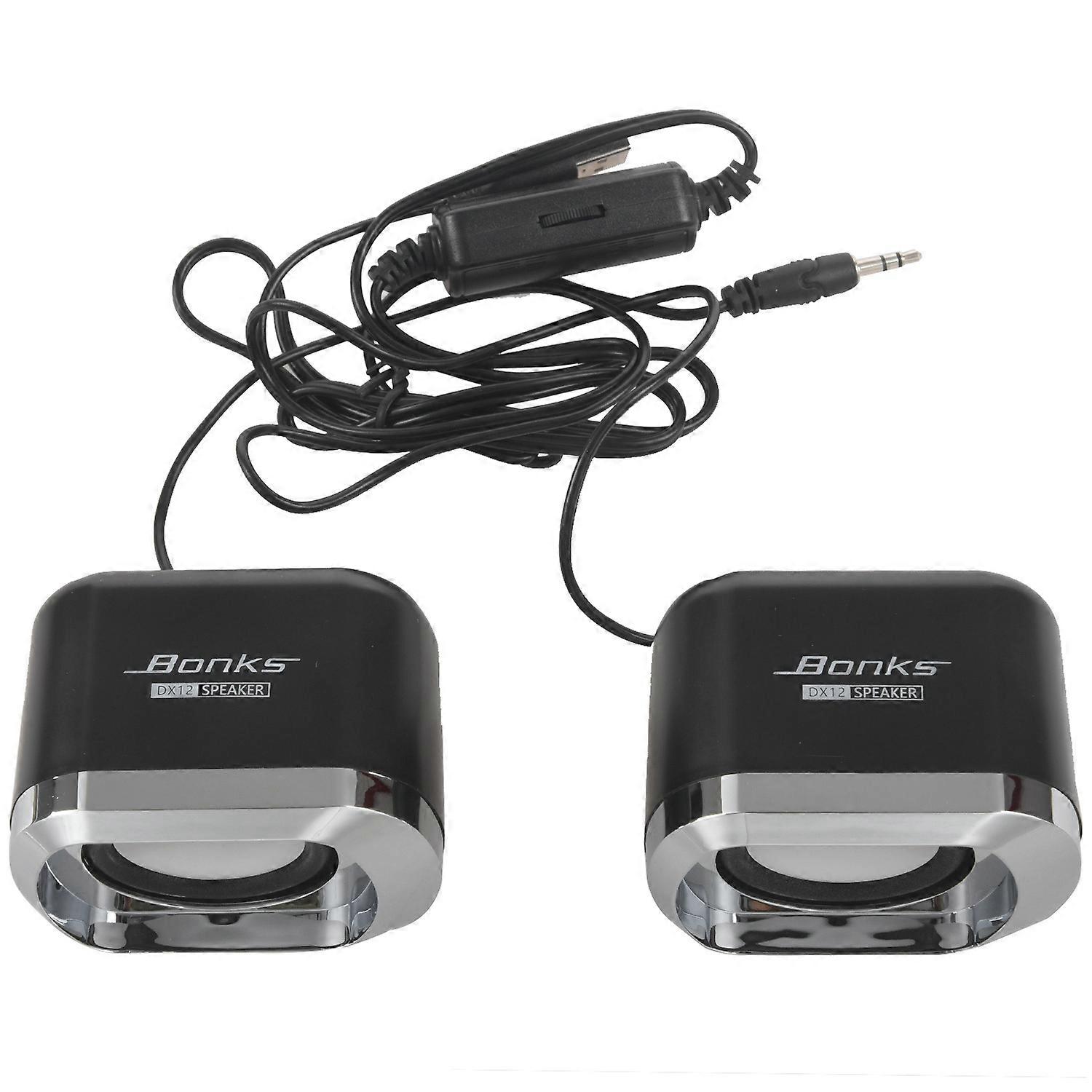 USB 2.0 Notebook Speakers Wired Stereo Mini Computer Speaker for Desktop Laptop Notebook PC MP3 MP4