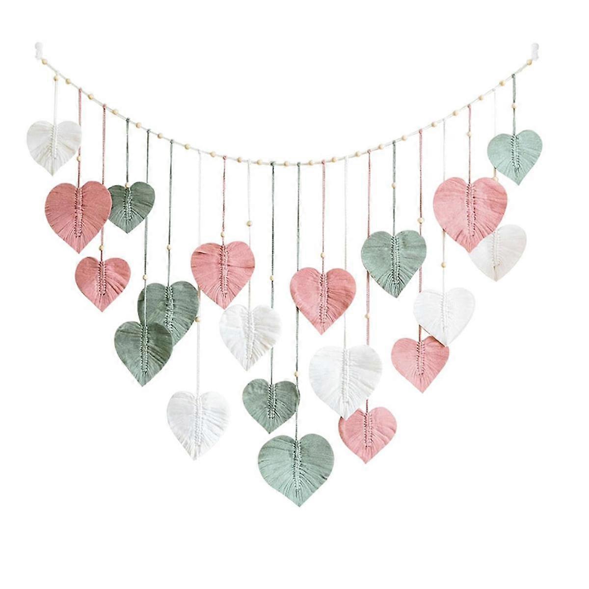 Large Macrame Wall Hanging-Chic Feather Decor Macrame Leaves Tapestry-for Bedroom,Living Room,35.5x