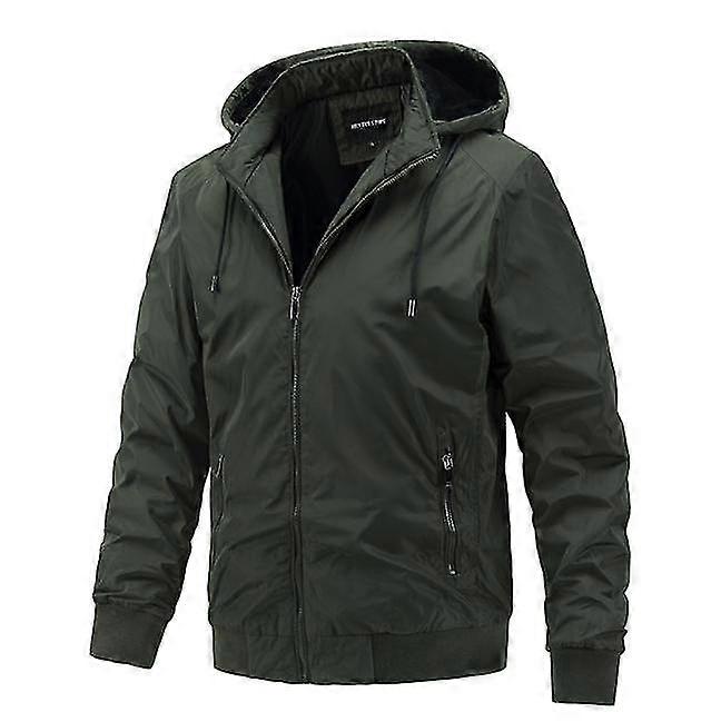 Mens Rain Jacket Waterproof With Hooded Hiking Coat Lightweight Windbreaker