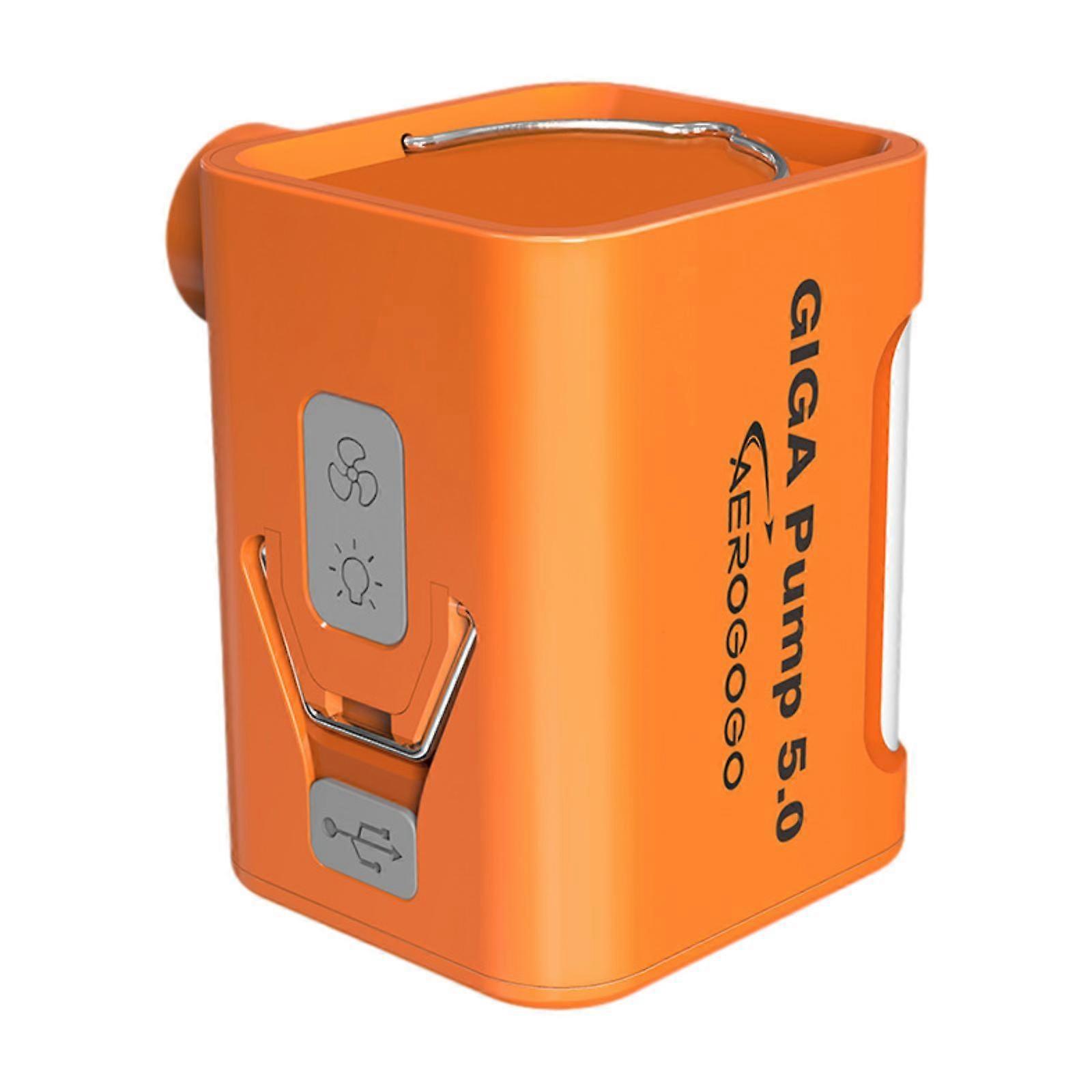 Portable Air Pump for Inflatables with Camping Lamp for Air Mattress Compact