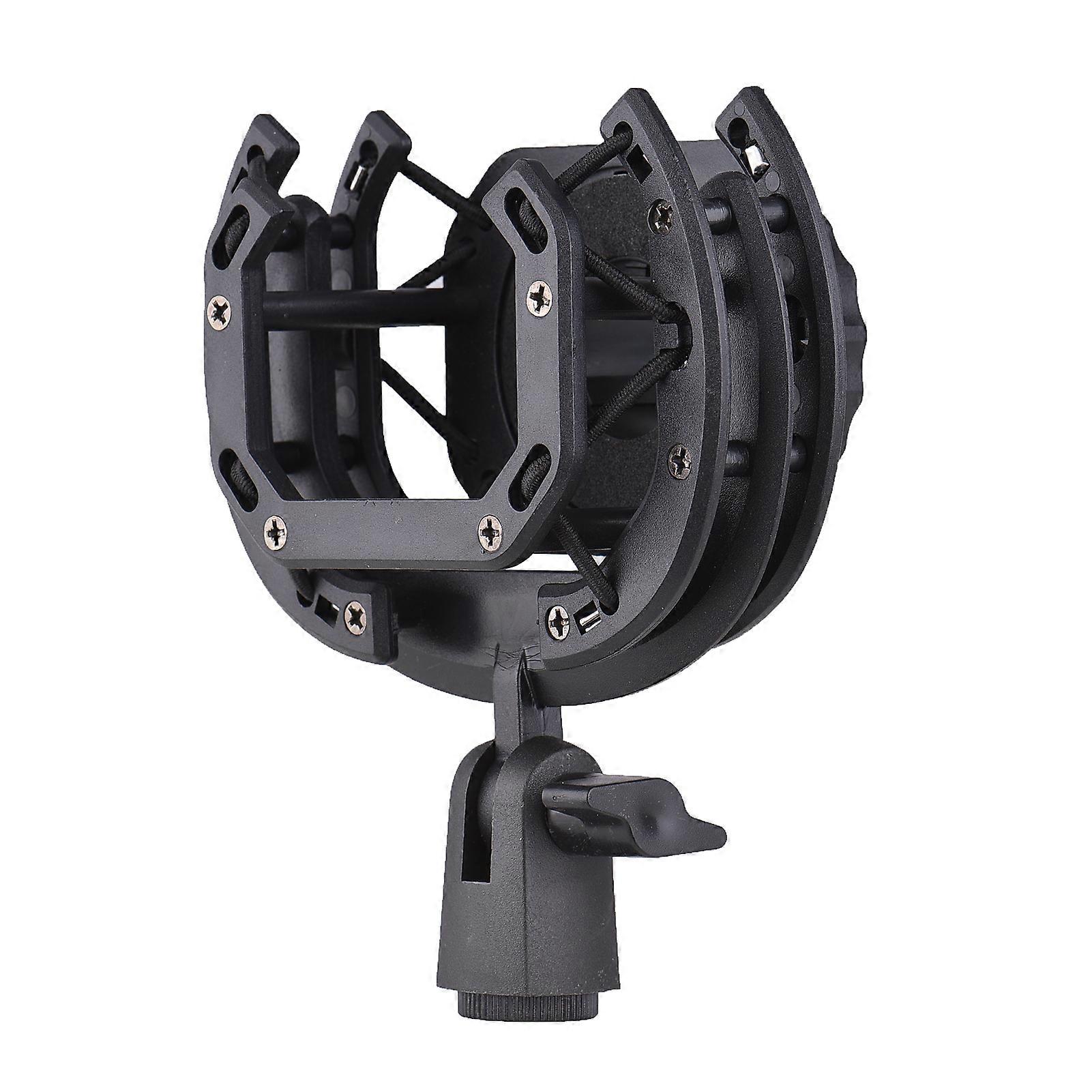 Microphone Shock Mount Suspension Holder Clip 180 Foldable for Condenser Microphone Mounting