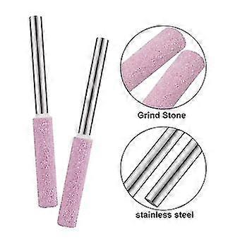 50 Pieces Burr Grinding Stone File,Polishing Grinding Tool Grinding Bits for Chainsaw Sharpener, 3/
