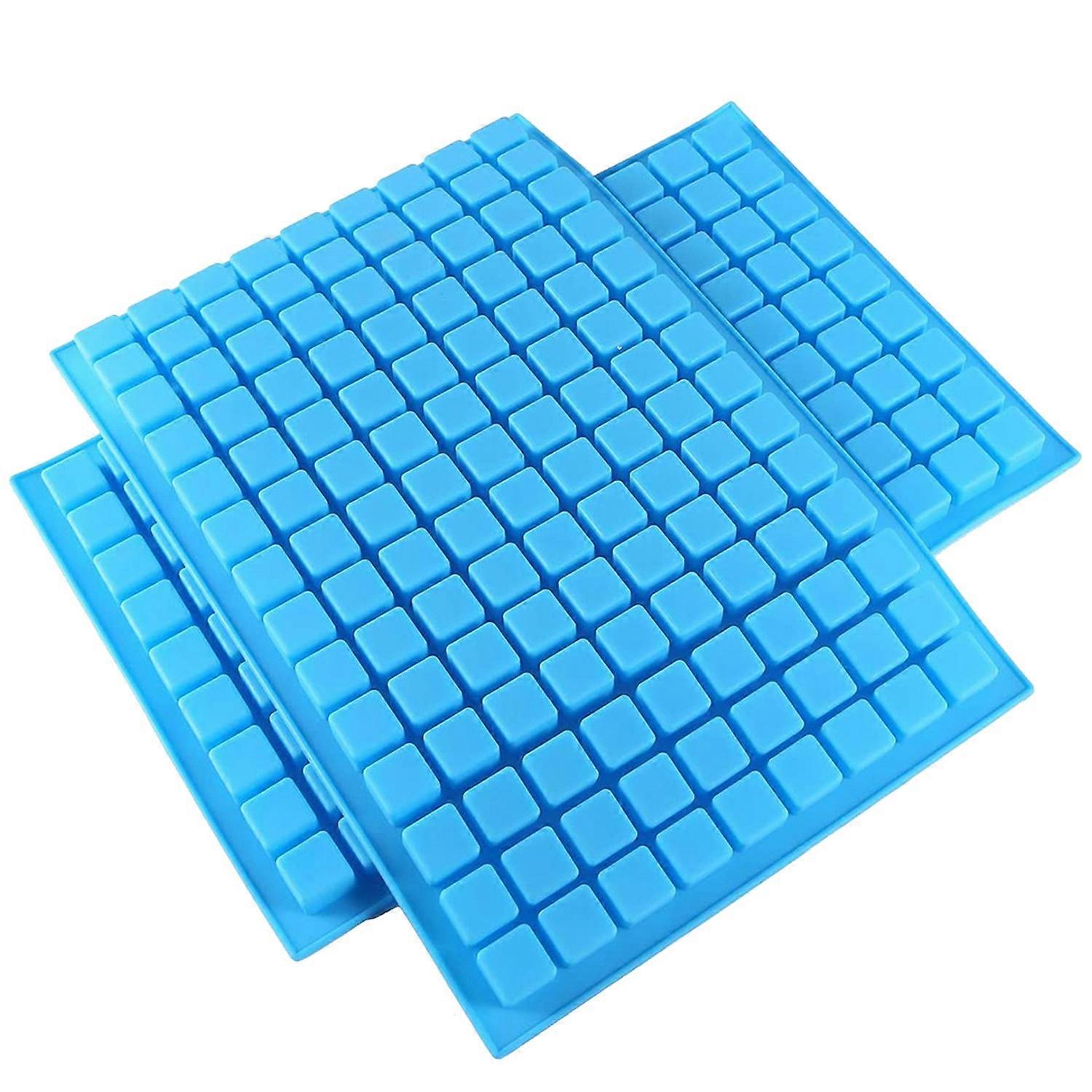 Silicone Candy Molds, 2 Pack 126-Cavity Square Chocolate Molds for Jelly Pralines , Ice Square Tray