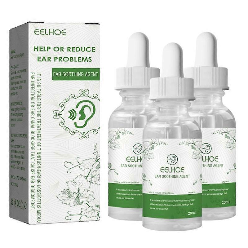 3 Adet Kulak Çınlaması Kulak Damlası Etkili Tedavi Kulak Çınlaması Sağırlık Otitis Zor İşitme Rölyef Kulak Şişmesi Kaşıntı Kulak Ağrısı Sağlık