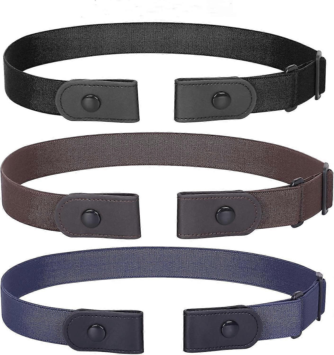 3 حزمة / 4 حزمة لا مشبك غير مرئي تمتد حزام مشبك خالية من مشبك حزام مرن للنساء والرجال