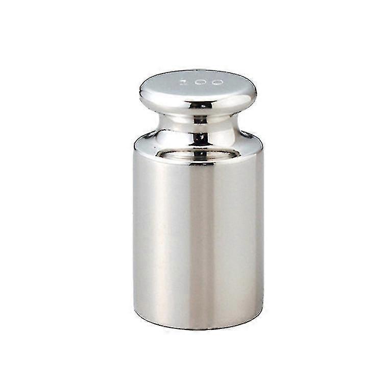 Correction Electronic Weighing Scale Balance Standard 100g Precision Chrome-plated Weight Scale Accessories 2 Pieces Silver