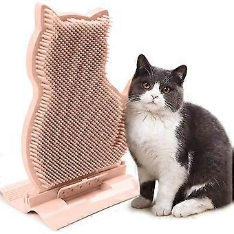 Katzenmassagebürste, Katzenwandtür Ecke montiertes Massage-Juckreizwerkzeug, Katzen-Selbstfriseur