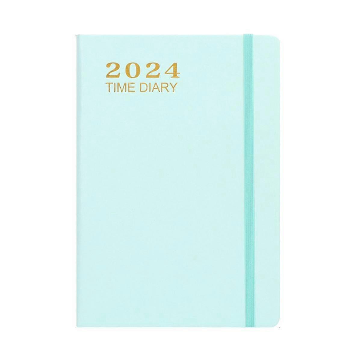 2024 Pocket Planner Calendar 2024 , Weekly Monthly Planner With Pocket, Elastic Closure, Note Pages, Monthly Tabs Blue