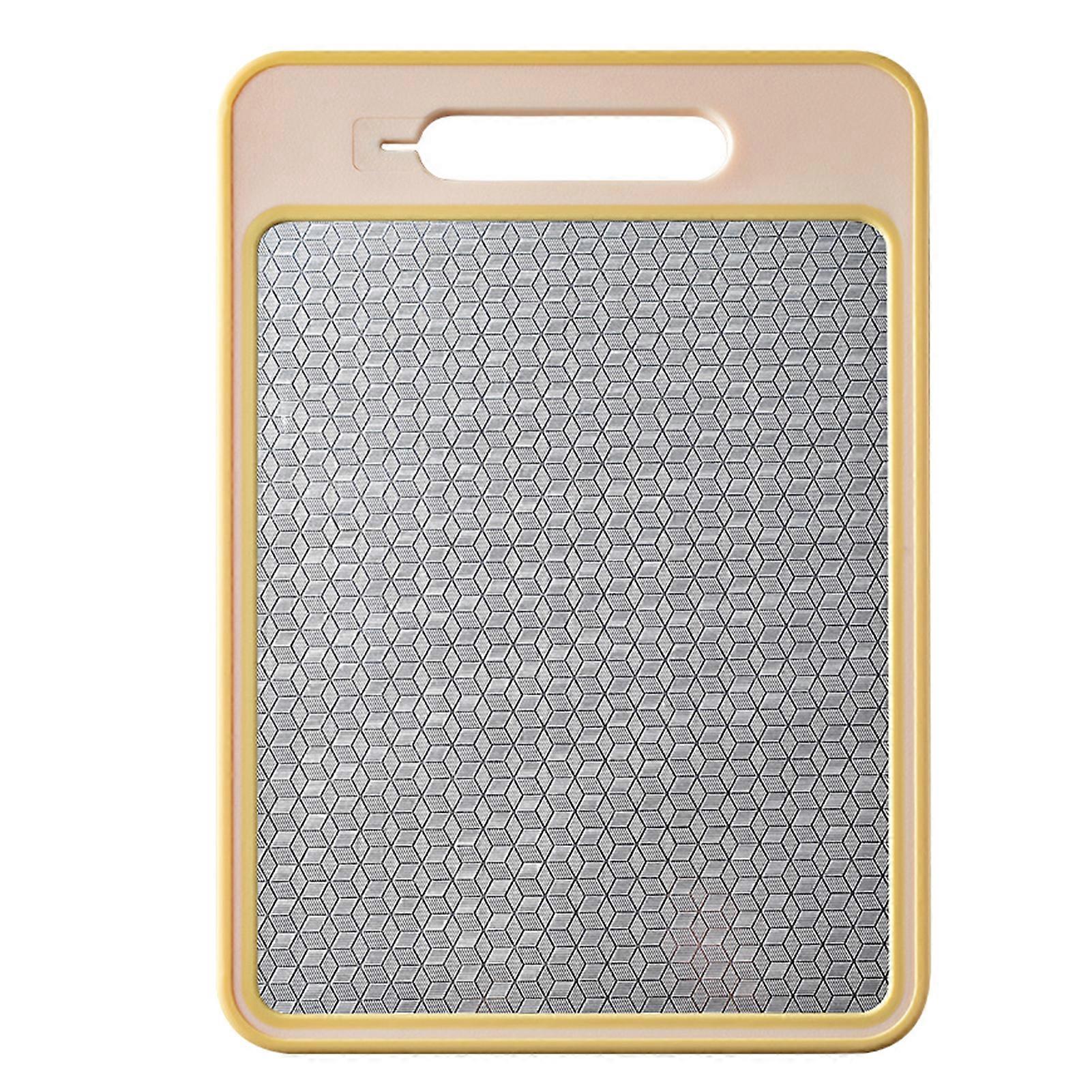Double-sided Chopping Board with Grinder Teeth Cutter Sharpener Food Grade Stainless Steel Plastic Hangable Vegetables Fruits Meat Cutting Board Kitch