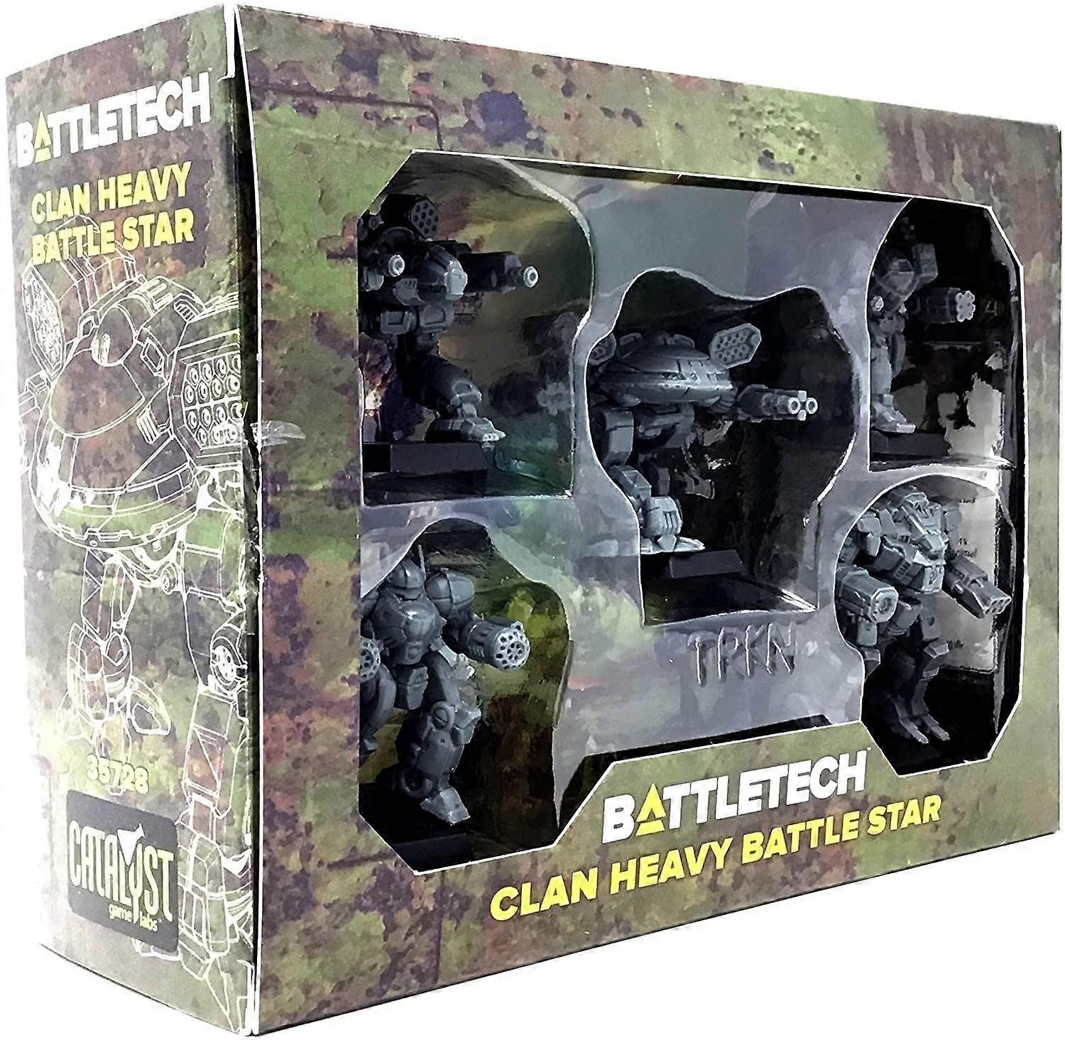 BattleTech Clan Heavy Battle Star Miniature Game Grey