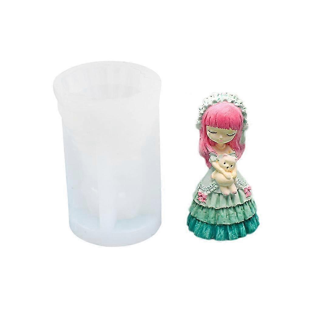 Candle Moulds Princess Shaped Baking Tools Silicone Material for Kitchen Baking