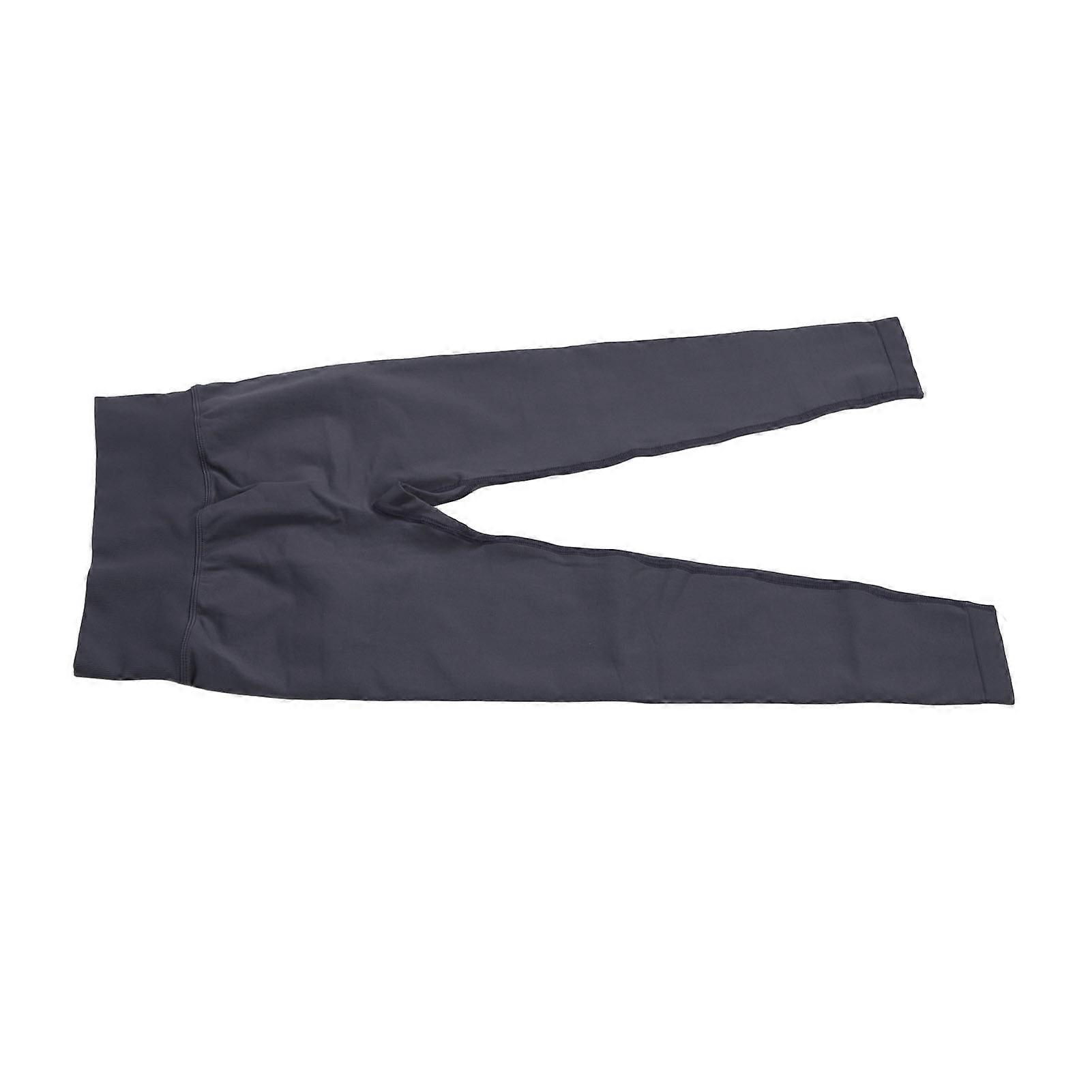 High Waist Hip Lift Workout Pants Women Postpartum Elastic Belly Control Yoga Leggings for Running Navy Blue L