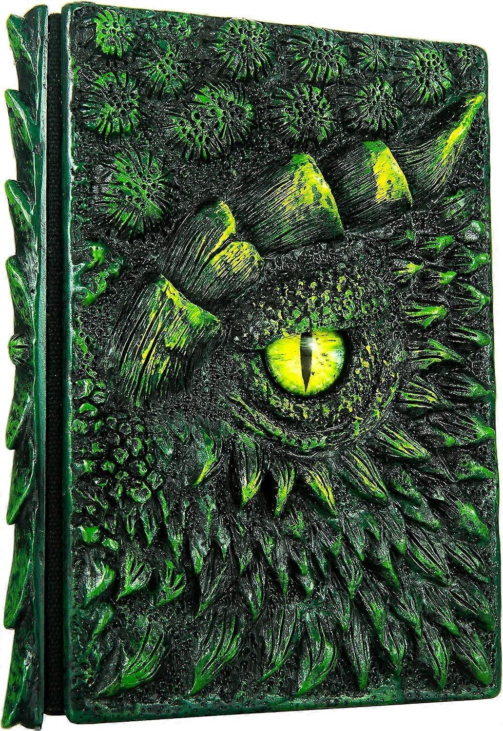3D Dragon Eye Embossed Journal,Resin Engraving Notebook,Dnd notebook for Dragon Lovers Blank Paper,Hardcover Travel Notepad for Writing,Sketchbook,Col