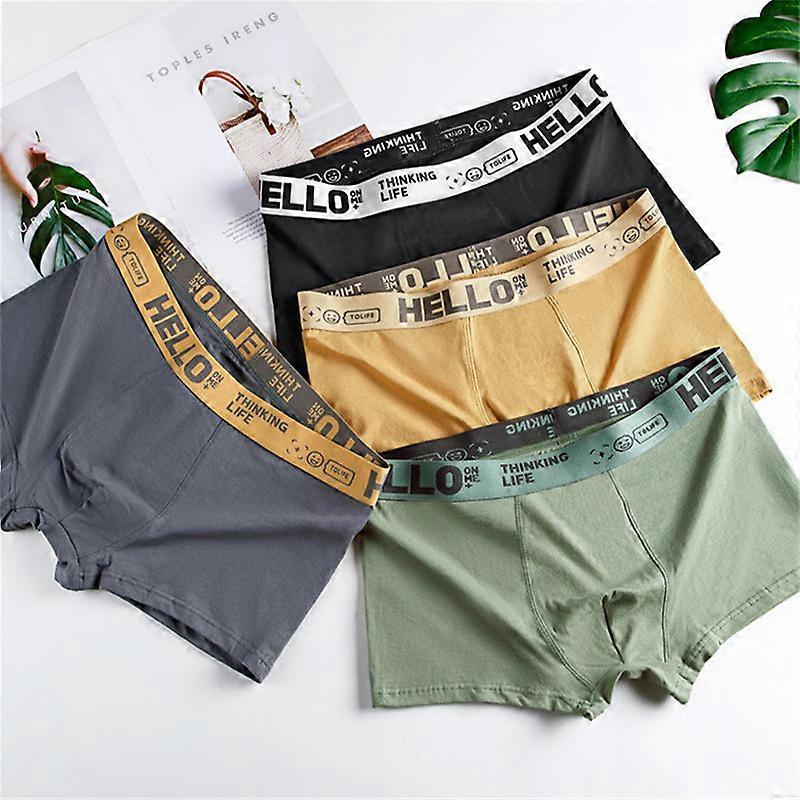Cotton Boxer Briefs for Men, Moisture-Wicking Underwear, Cotton No