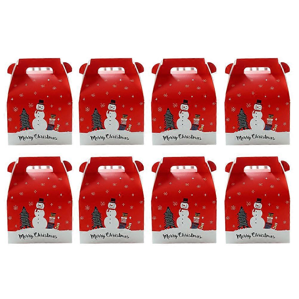 8pcs Lovely Mini Candy Boxes Christmas Elements Design Gift Storage Boxes